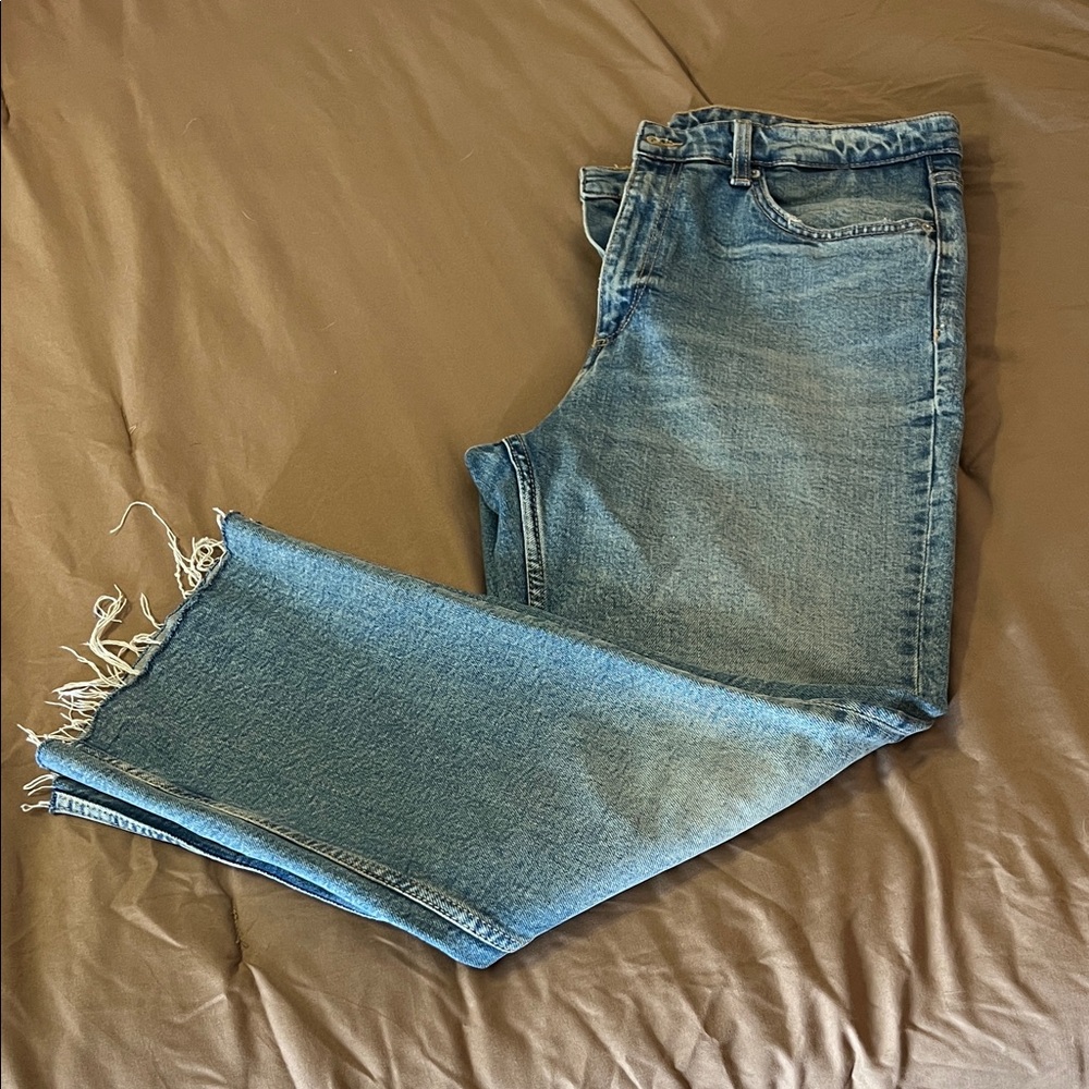 Zara Distressed Blue Jeans